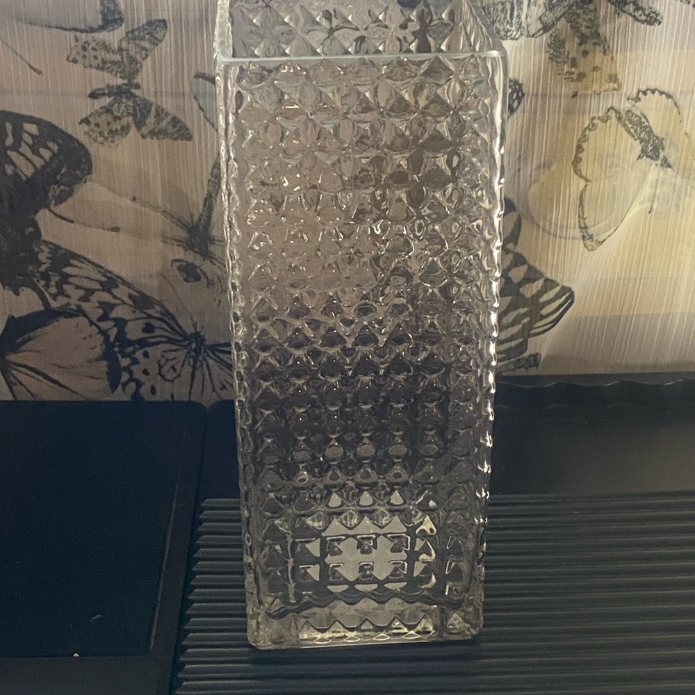 Textured Glass Vase